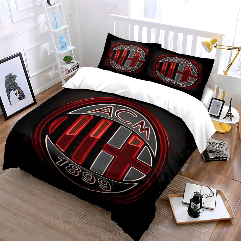 Red Logo with "ACM". Bedding Sets Duvet Cover Sets Duvet Covers Pillowcases(1 * Duvet Cover 2 * Pillowcases Without Duvet Insert)