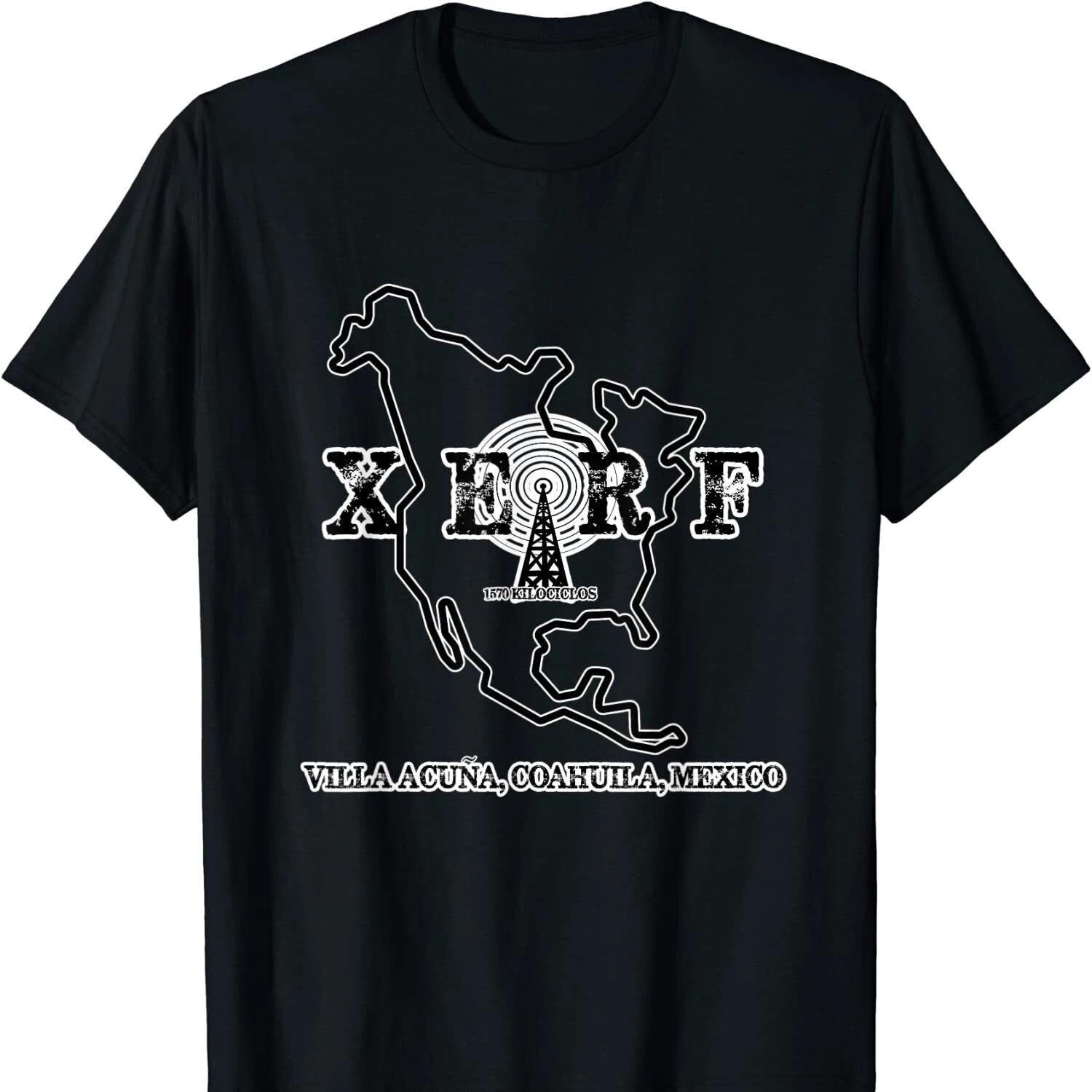 XERF Mexican Border Blasters Pirate Radio Station T Shirt New 100 Cotton Short Sleeve ONeck Tshirt Casual Unisexs Top S