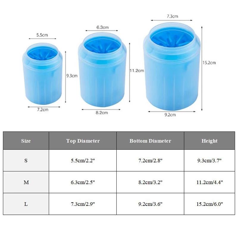 Dog Paw Cleaner Cup Soft Silicone Combs Portable Outdoor Pet Towel Foot Washer Paw Clean Brush Quickly Wash Foot Cleaning Bucket