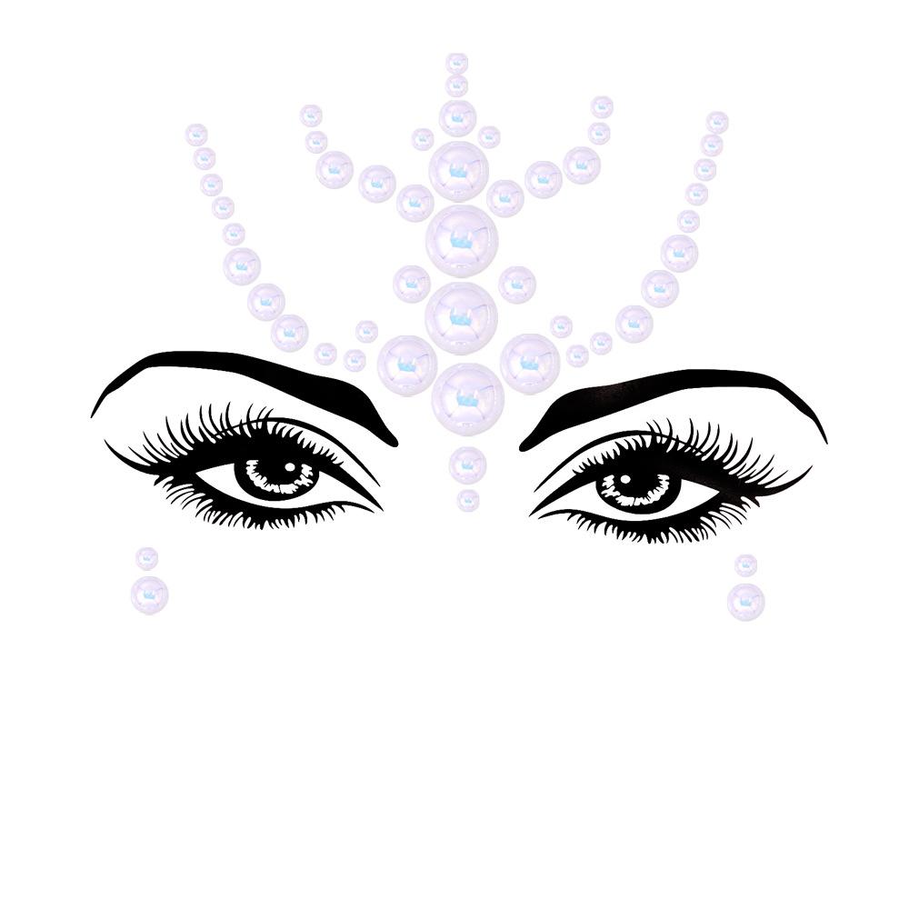 Crystal Tattoo Sticker Glitter Eyeliner Eyebrow Makeup Face Eyes Diamond Temporary Tattoo Rock Rhinestone 3D Eyeliner Stickers