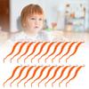 20 Pcs Furry Worm   Plush Material Cute     Compact Portable Fuzzy Worms for Party