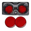 2 Pcs Car Cup Holder 2.75" Carbon Fiber Coaster Non-slip Bottle Pad Embedded