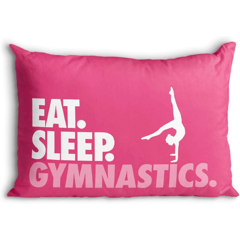 ChalkTalkSPORTS Ешь. Спать. Гимнастика. Наволочка | Домашний декор | Розовый розовый