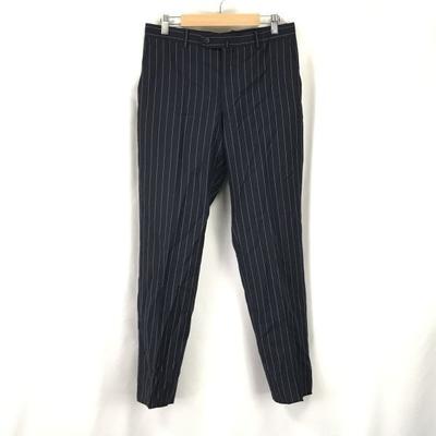 Richard James Savile Row Stripe Slacks Pants Size 38 Inseam 74cm Navy White(USED)