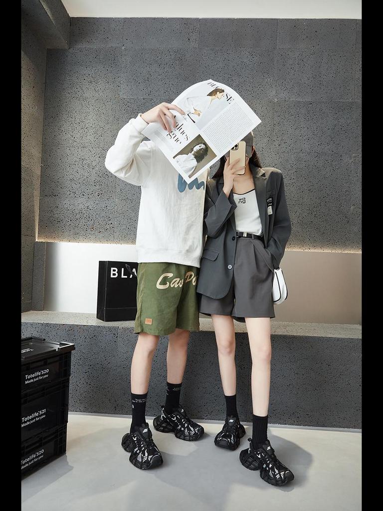 Μοντέρνα Unisex Dad Sneakers: Casual Παπούτσια Χαμηλού Προφίλ που Αυξάνουν το Ύψος με Χοντρές Σόλες για Άνοιξη & Καλοκαίρι