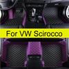 Car Floor Mats for Volkswagen VW Scirocco 2009 2010 2011 2012 2013 2014 2015 2016 2017 Auto Foot Pads Automobile Carpet