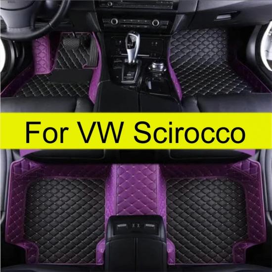 Car floor mats for Volkswagen VW Scirocco 2009 2010 2011 2012 2013 2014 2015 2016 2017 auto foot Pads automobile carpet