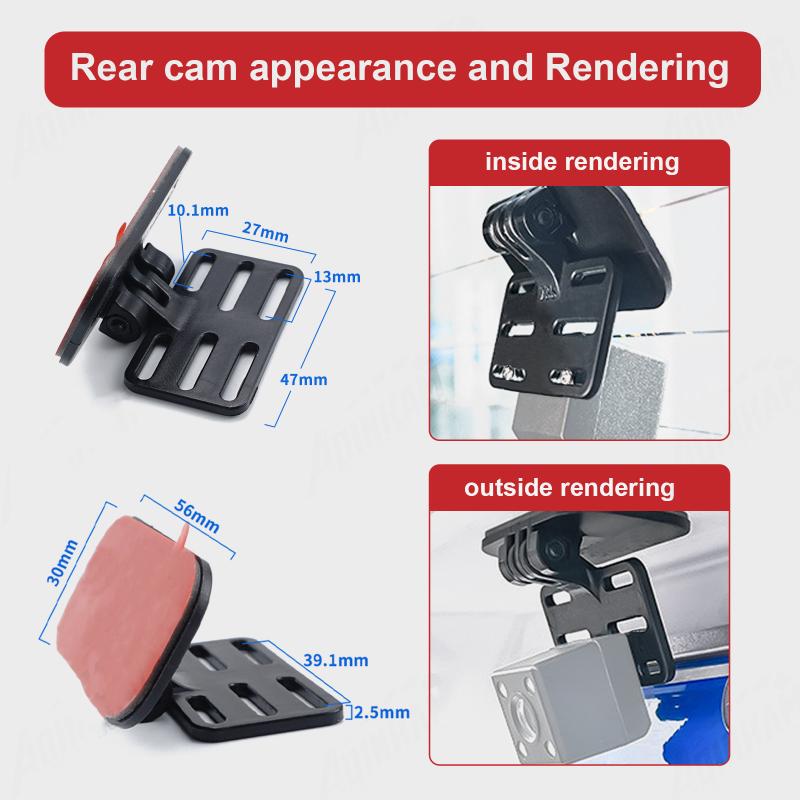 Car Rear View Camera Bracket Dash Mirror Mount Holder For Backup Reverse Cameras Automobile Dashboard Rearview Mirror Support