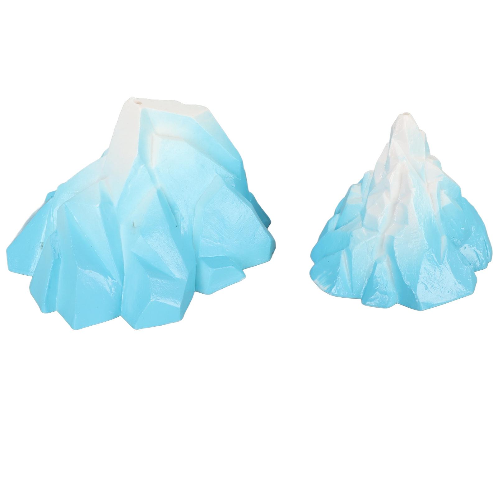 

2pcs Aquarium Iceberg Decoration Simulation Innovative Landscaping Underwater Iceberg Ornament for Aquarium Fish Tank