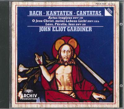 CD JHON ELIOT GARDINER - Cantata.106, 118b, 198: Gardiner POCA1025 POLYSOR Japan ObiClassical Used