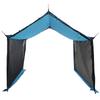 Camping Tarp with Mesh Walls Blue 340 x 260 x 220 cm