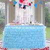 Birthday Party Tulle Table Skirt Tutu Tablecloth Tableware Baby Shower Birthday Party Decorations Wedding Home Table Supplies