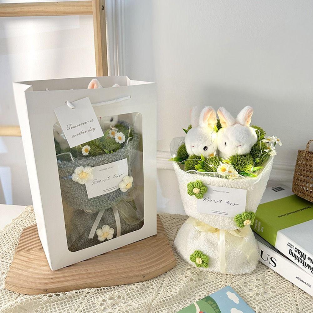 Stuffed Cartoon Plush Flower Bouquet Cartoon Animal Cartoon Artificial Flowers Graduation Gifts