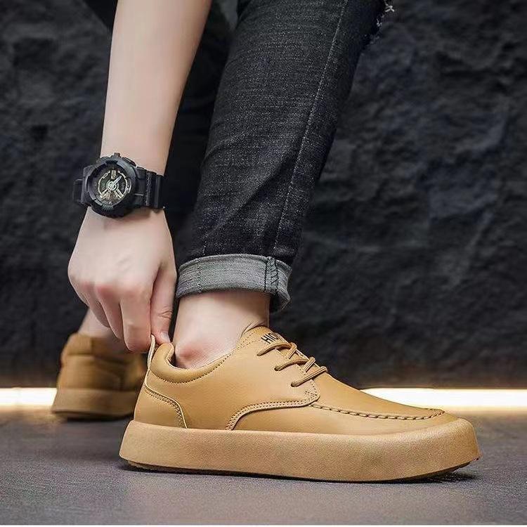 Casual Shoes for Men 2026 Fashion Lightweight Lace-up Platform Flats Men Comfortable Non Slip Vulcanized Shoes Zapatillas