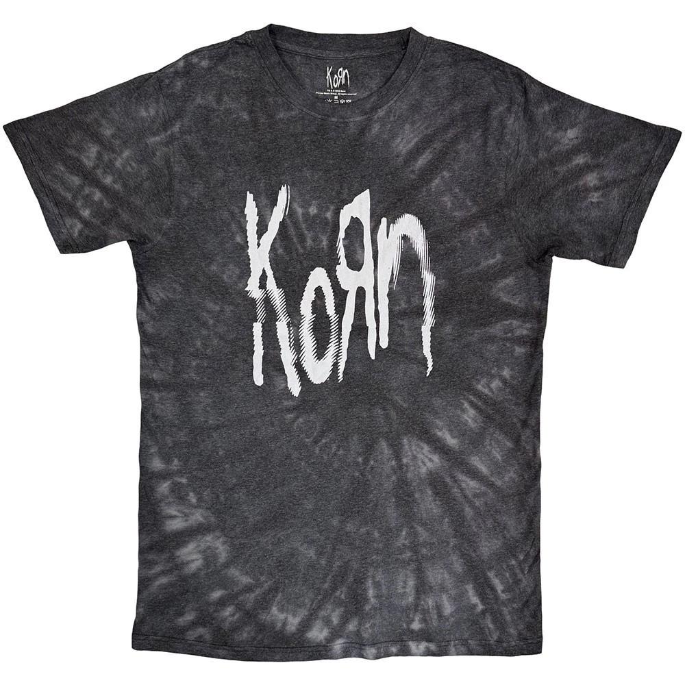 Men s Korn Spider Glitch Stone Wash T-shirt XX-Large Black XXXXL