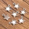 10pcs Hollow-out Pentagram Star Pendant Jewelry Pendant