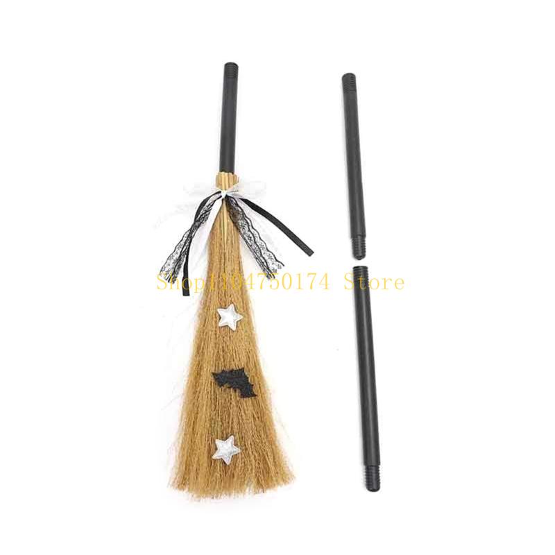 Multifunction Halloween Witch Broomstiscks Household Decorative Ornament Top Sale