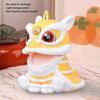 Lucky Lions Dance Solar Car Decoration Traditional Festival Dashboards Ornament Easy Installation For Home And Vehicle