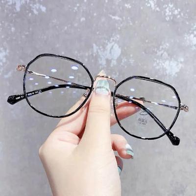 Myopia Glasse Women with Minus Degree Round Nearsighted Eyewear Finished Diopter -0.5 -1.5 -2.0 -2.5 -3.0 To -6