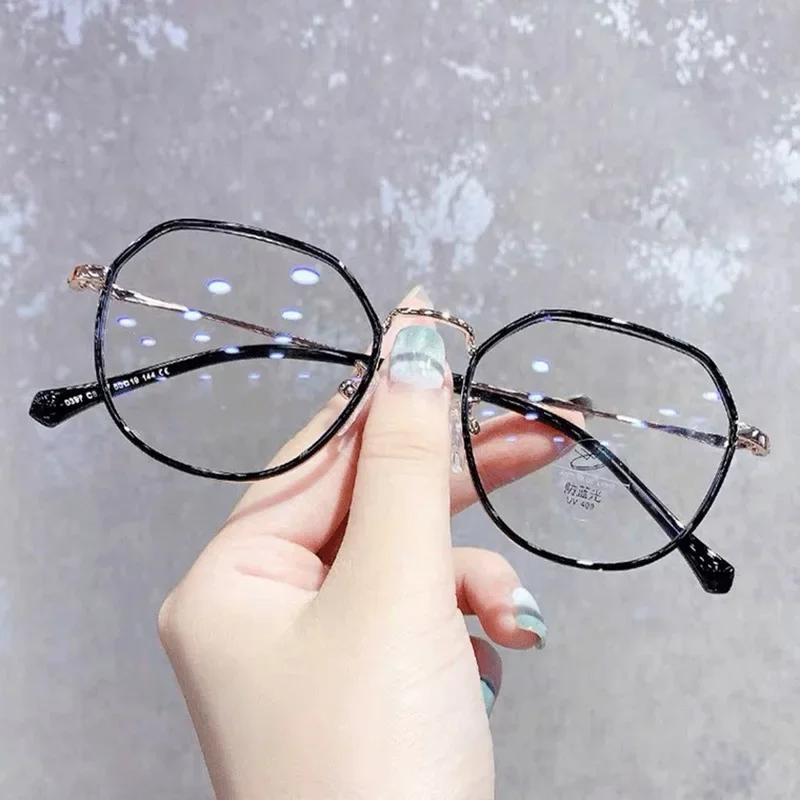 

Женские очки для близорукости с минусовыми диоптриями, круглые очки для близорукости, готовые диоптрии -0.5 -1.5 -2.0 -2.5 -3.0 до -6 -5.0