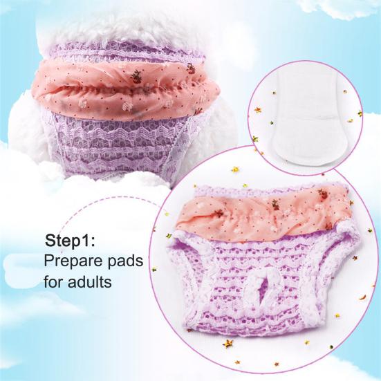 Pet Hygiene Pants Print Pet Supplies Lace Dogs Physiological Menstrual Hygiene Pants for Estrus Pet