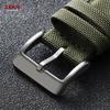Waterproof Sailcloth Watch Strap Green Two-Sided Nylon Watchband Quick Release 20mm 22mm Band for Omega Military Sport Wristband