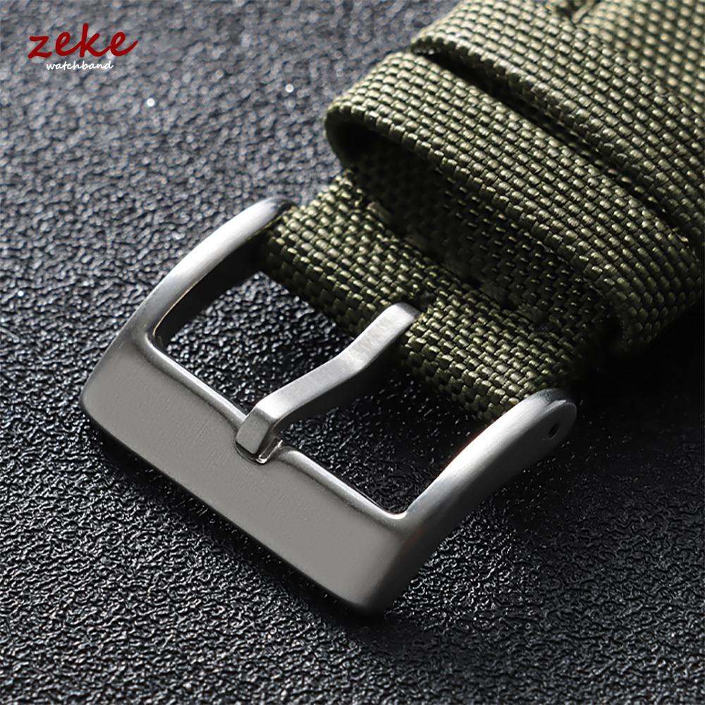Waterproof Sailcloth Watch Strap Green Two-Sided Nylon Watchband Quick Release 20mm 22mm Band for Omega Military Sport Wristband