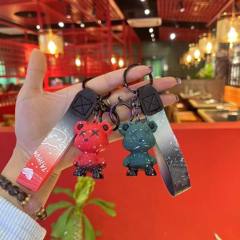 Chameleon Bear Keychain for Car Bags - Creative Gift for Couples
