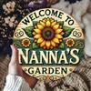 Vintage Metal Sunflower Wall Decor Garden Wreath Home Gift