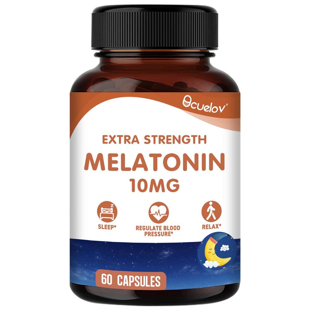 Magnesium-containing Dietary Supplement - Promotes Sleep - 60 Capsules