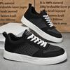 Mens Board Shoes 2026 New Mesh Breathe Splicing Design Comfortable Lightweight Daily Casual Sports Skate Shoes for Man