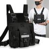 Men's and Women's Running Vest Tactical Chest Bag, Suitable for Outdoor Functional Sports (black), Suitable for Various Differen