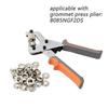 1000pcs Grommet Kit Metal Eyelets 8mm/10mm/12mm/14mm/17mm With Washer For Curtains Leather Canvas Belt Silver Gold