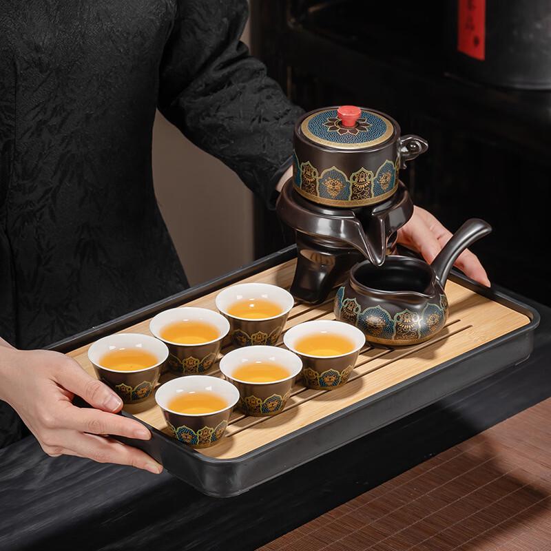 Yi Pan Black Ancient Rhyme Ceramic Kung Fu Tea Set
