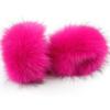 Winter Raccoon Fur Cuffs Women Fashion Fur Arm Warmer Natural Fur Wristband Female Warm Fur Sleeve Decort Plush Fur Bracelet