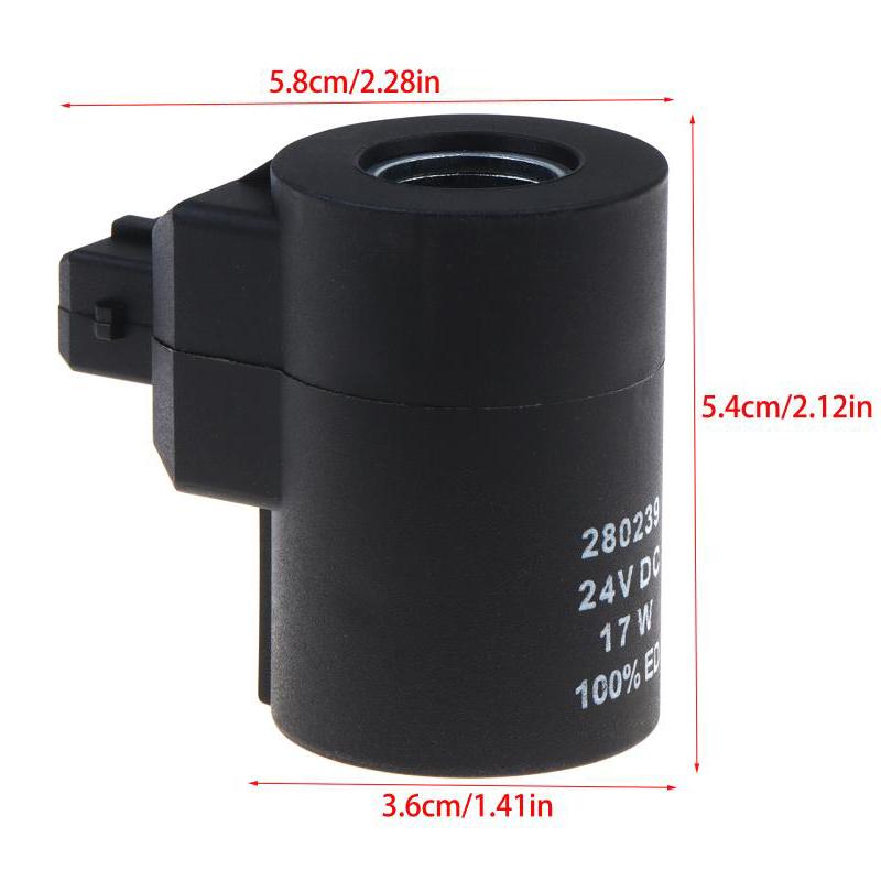 Excavator Solenoid Valve Coil 280239 10333044 Construction Machinery Parts Excavator Solenoid Valve Coil 24V For Liebherr