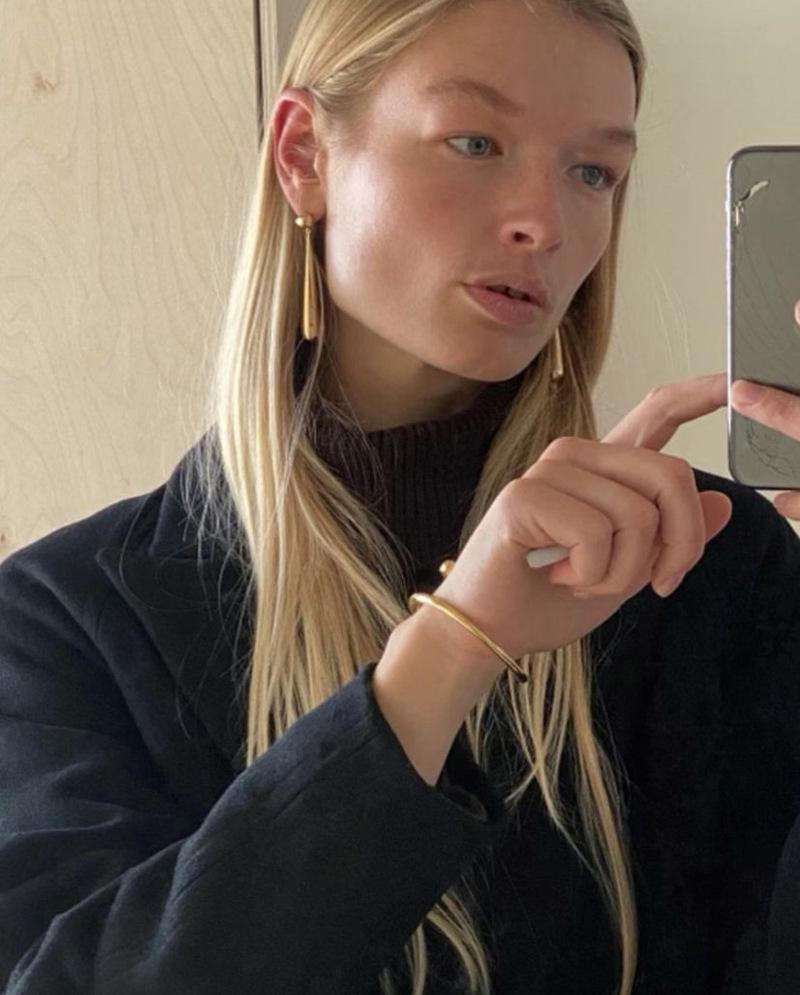 Minimalist Danish Teardrop Tassel Earrings for Women - European & American High-End Design