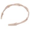 Compact Folding Headband Retractable Pocket Headband Hair Hoops Headpiece for GirlsKhaki