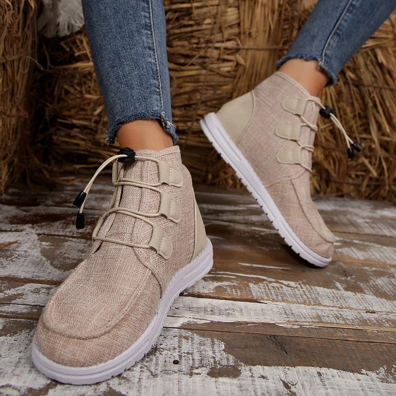 Short Snow Boots Women 2025 Winter New High-top Big Yards Overfoot Martin Boots