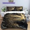 Lightning eagle  Pattern Bedding Quilt Set Quilt Cover Pillowcase Home Decoration  Gift (1 * duvet cover + 2 * pillowcase, without core)