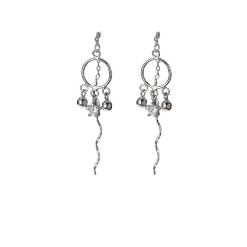 Star Tassel Earlines Dreamy Wave Temperament Earrings Japanese and Korean Cute Girl