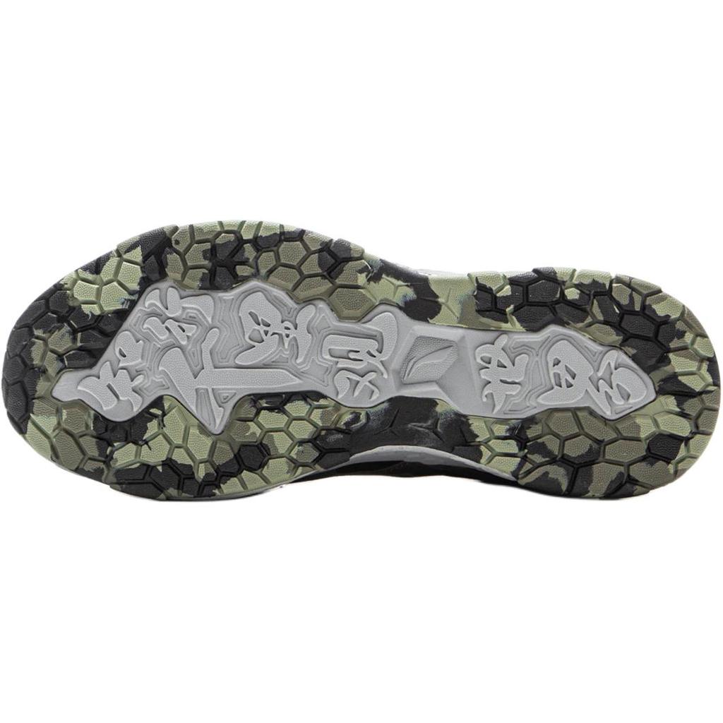 Li Ning Kids Running Shoes Comfortable Versatile Shock Absorbing Durable Waterproof Low Top Kids sneaker Green YKFV152-1