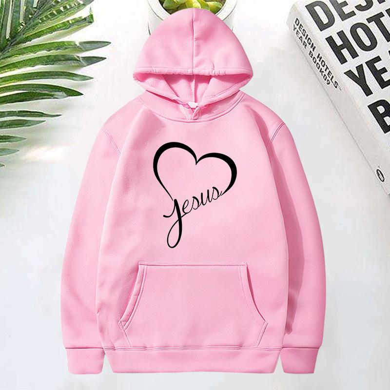 New Hot Christianity Jesus Love Print Hoodie Women Men Autumn Winter Casual Hoodie Fleece Long Sleeves Pullover Fashion Hoodies