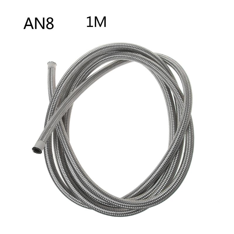 AN4 AN6 AN8 AN10 Universal Auto Schlauch Öl Benzinleitung Nylon Stahlgeflecht Rohrleitung Kühler Bremsschlauch Rohre