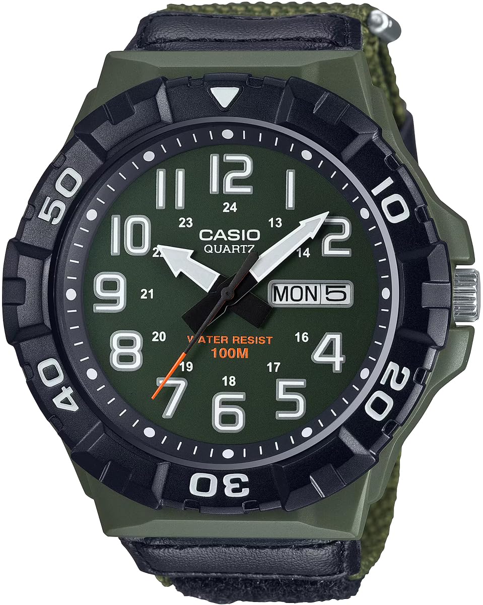 

CASIO STANDARD Big Face BIG FACE кварцевые часы зеленые застежка-липучка ремешок Overseas модель [Casio] MRW-210HB-3BV мужские [Товар]