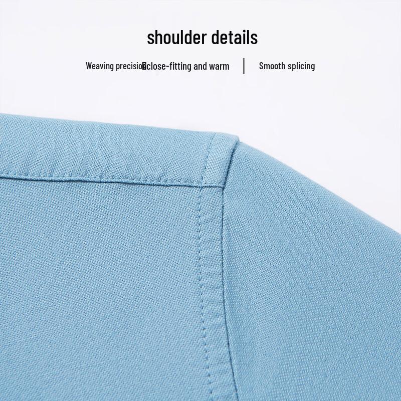 Hodo Men's Pure Cotton Chinese Stand Collar Long Sleeve Shirt