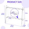 Champagne Glass Holder Stand Stemware Display Rack for Countertop Acrylic