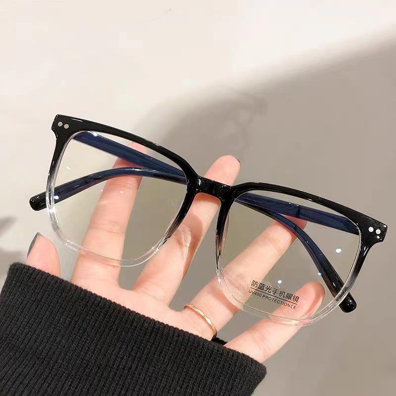 Anti Blue Light Anti Radiation Myopia Eyeglasses Trendy Near Sight Eyewear Eye Protection Flat Light Mirror 0-1.0-1.5-2.0 To-6.0