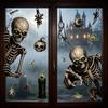 Halloween Stickers Skull Glass Stickers Halloween Party Supplies Horror Vibe Static Stickers