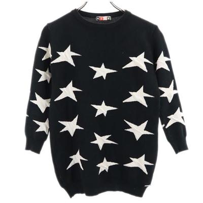 Wool Blend Star 7 Minutes Sleeve Knit Black Series Sweater Women Used